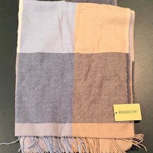 RIIQIICHY Plaid Scarf